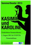 Plakat zum Sommertheater 2013